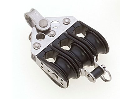 12801 1 trojita mini kladka viadana se seklem a zavesem pro lana 8 mm prumer 28 mm