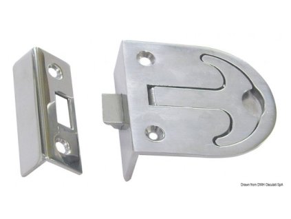 12918 1 uchyt do podlahy z nerezi 57x76 mm