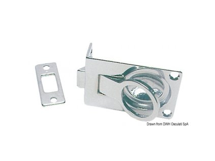 12924 1 uchyt do podlahy z pochromovane mosazi 57x40 mm