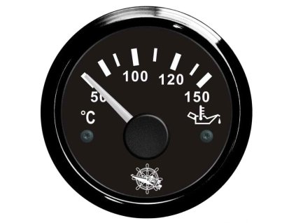 Ukazatel teploty oleje 50°-150° Osculati v černém provedení