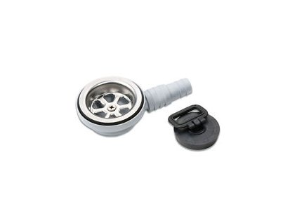 Vypouštěcí zátka 90° pro vnitřní průměr hadice 20 nebo 25 mm