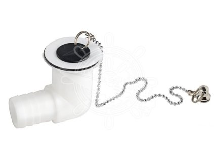 Vypouštěcí zátka 90° pro vnitřní průměr hadice 28 mm