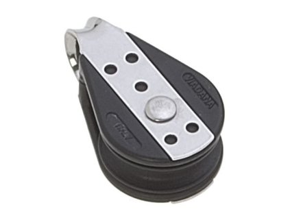 14664 jednoducha mini kladka viadana s trmenem pro lana 8 mm prumer 28 mm