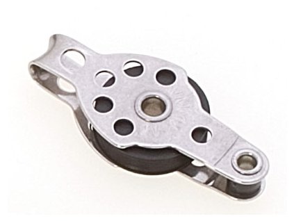 14769 jednoducha micro kladka viadana s trmenem a zavesem pro lana max 5 mm