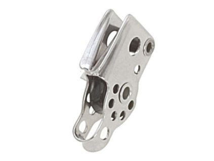 14790 jednoducha micro kladka viadana s trmenem zavesem a zasekem pro lana max 5 mm