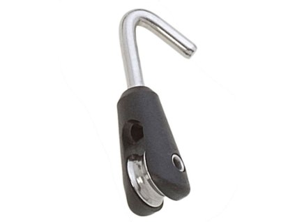 14802 jednoducha micro kladka viadana s hakem pro lana max 5 mm