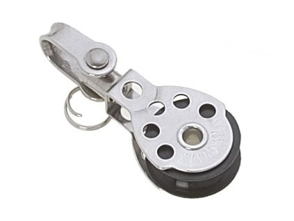 14811 jednoducha micro kladka viadana se seklem pro lana 8 mm prumer 25 mm