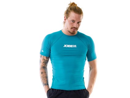 Pánské funkční tričko Jobe Rashguard Teal Blue s UV filtrem (Velikost XL)