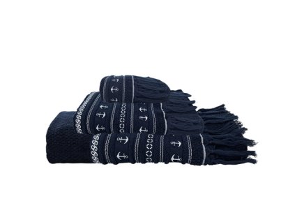 15198 set luxusnich rucniku a osusky v modre barve santorini