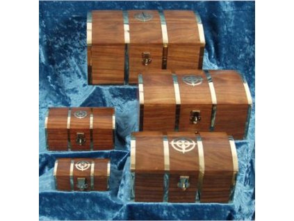 Dřevěná truhlice (Rozměr XL 26 x 18 x 13 cm)