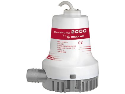 Ponorné čerpadlo Osculati Europump II 2000 GPH s výkonem 128 l/min