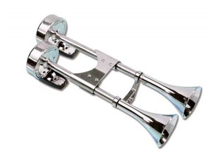 1776 1 dvojita nerezova lodni houkacka na 12 v delka 40 cm