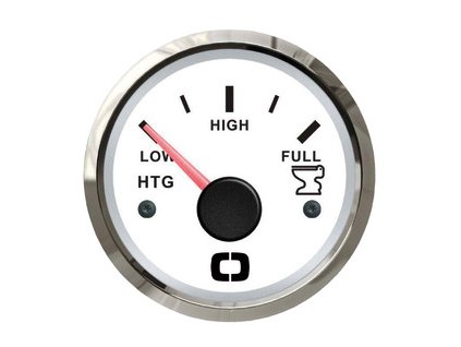 17952 ukazatel hladiny odpadni vody v nadrzi v bilem provedeni s nerezovym rameckem