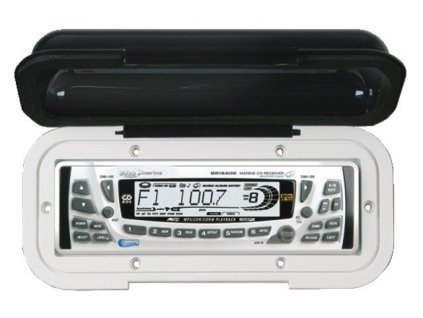 Vodotěsný univerzální kryt radia Boss MRC5 v bílém provedení