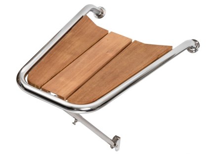 Nerezový čelen s teakem Dolphin Striker s nastavitelnou vzpěrou