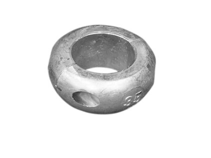 Magnesiová prstenová anoda na hřídel o průměru 35 mm