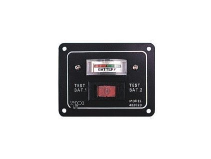 2556 1 hlinikovy panel na kontrolu stavu 2 baterii