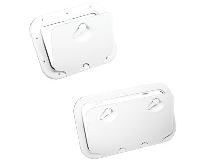 Inspekční víka Classic s odnímatelnými dvířky, 3 rozměry (Celkový rozměr 355 (A) x 600 (B) mm)