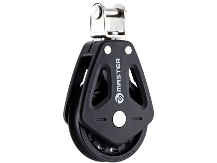 2868 1 jednoducha kladka master 50 mm s pevnym otocnym seklem pro lano 10 mm
