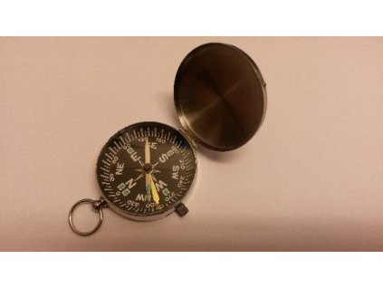 3258 1 kapesni kompas chrom prumer 4 5 cm