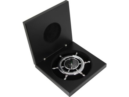 3501 1 kompas ve tvaru kormidelniho kola v darkove krabicce chrom