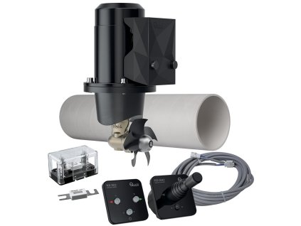 Kompletní sada příďového motoru Quick BTQ 110-25 (Provedení tlačítko, kabel 6 m, pojistka, držák pojistky, bez tunelu)