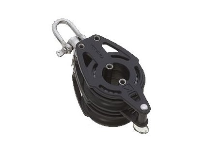 3582 1 kompozitni dvojita kladka viadana se seklem a zavesem pro lana max 10 mm