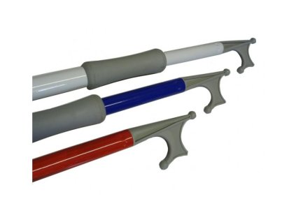 Barevný teleskopický lodní háček 120 - 200 cm, barva bílá, červená a modrá (Provedení modré)