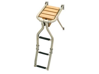 Koupací molo se žebříkem, šíře 210 mm