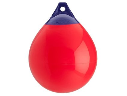 Kulatý fendr Polyform serie A červený s modrými konci, průměr 23 - 55 cm (Velikost A7 - průměr 105 cm, délka 138 cm)