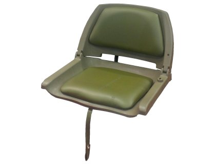 4815 1 lodni sklopna sedacka fisherman s polstrovanim v zelenem provedeni