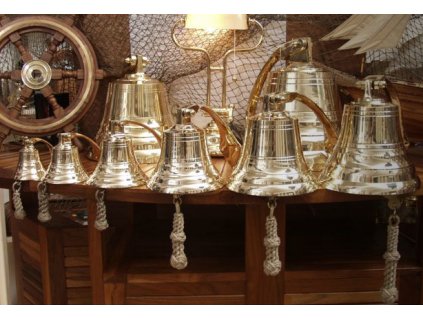 Lodní zvon těžké provedení komplet včetně držáku (Průměr 15 cm)