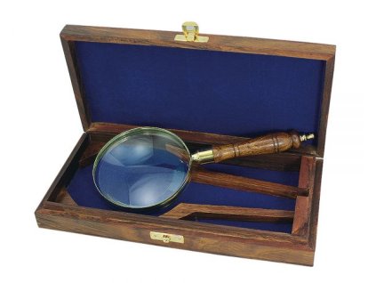 4857 1 lupa v drevene krabicce