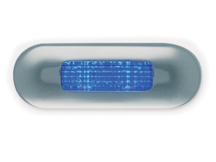 5322 1 modre led svetlo hella s nerezovym krytem