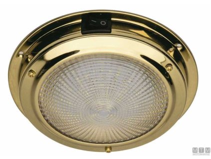 5370 1 mosazne led stropni svitidlo s vestavenym spinacem prumer 110 mm