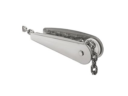 Nerezová kotevní kladka pro kotvy od 7,5 kg do 10 kg (Provedení pro kotvy do 10 kg - délka 25 cm, šířka 5,5 cm)