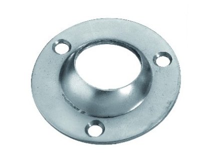 Nerezová kulatá základna bez trubky 60°, průměr základny 54 mm, průměr 22 a 25 mm (Provedení 25 mm)