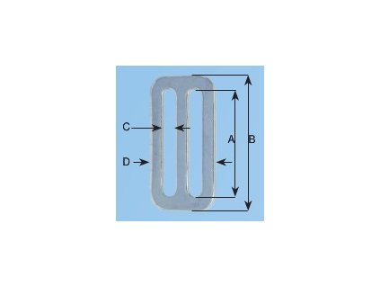 6390 1 nerezova prezka delka 63 8 mm