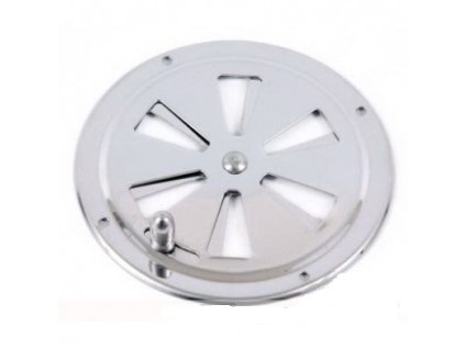 Nerezová uzavíratelná kulatá větrací mřížka v průměru 102, 127 a 152 mm (Provedení průměr 152 mm)