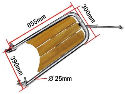 6792 1 nerezovy celen s teakem dolphin simpl s nastavitelnou vzperou