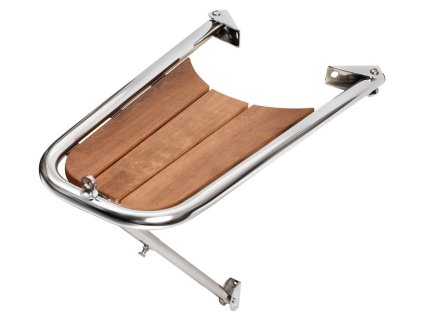 Nerezový čelen s teakem Dolphin Simple s nastavitelnou vzpěrou