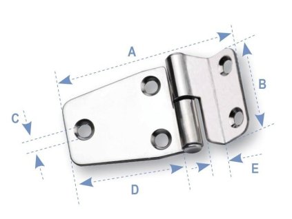 7002 1 nerezovy kosodelnikovy ohly pant rozmer 71 5 x 40 mm