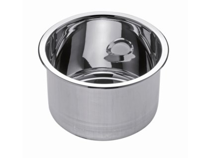 Nerezový leštěný kulatý dřez, průměr 260 nebo 300 mm (Rozměr vnitřní průměr 300 mm, vnější 330 mm, hloubka 180 mm)
