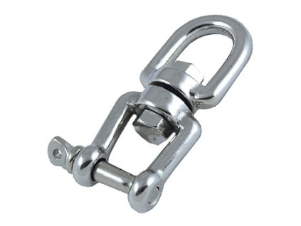 Nerezový otočný šekl a oko, průměr čepu 6 mm