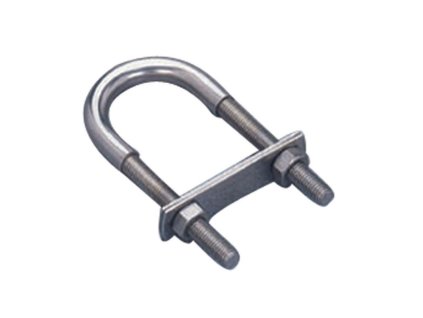 Nerezový U-svorník, závit M4 - M12 (Provedení M4 - délka 60 mm)