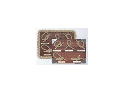 Obraz, tablo s uzly mini 5 uzlů (Provedení Rámeček z lana)