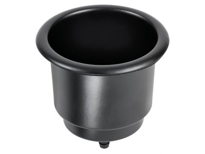 Černý nerezový držák nápojů s dvojitým vnitřním průměrem 82 a 62 mm