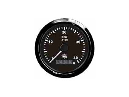 8676 otackomer osculati 0 4000 rpm s pocitadlem motohodin v cernem provedeni