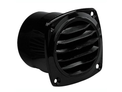 Plastová černá větrací mřížka s límcem, rozměr 92 x 92 a 126 x 126 mm (Provedení rozměr 126 x 126 mm)