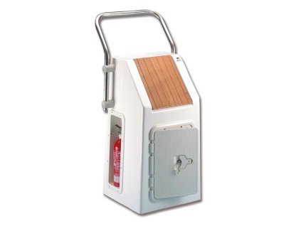 9411 1 plastova konzole rizeni s nerezovym ramem a inspekcnim vikem